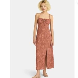 No Boundaries Ditsy Floral Maxi Dress Cinnamon XXL (20) NWT